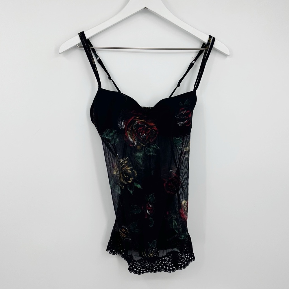 Victoria’s Secret Sheer Bodysuit Size 34C Floral
